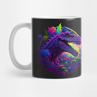 Psychedelic Dinosaur T-Rex Mug